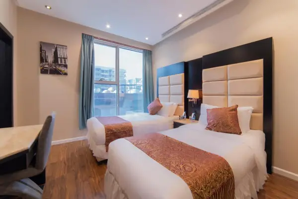 Deluxe Room with two queen beds at a 3 star hotel in Riyadh